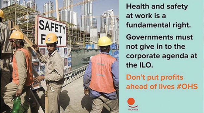 Tema para el 28 de abril en 2021: La salud y seguridad es un derecho fundamental en el trabajo